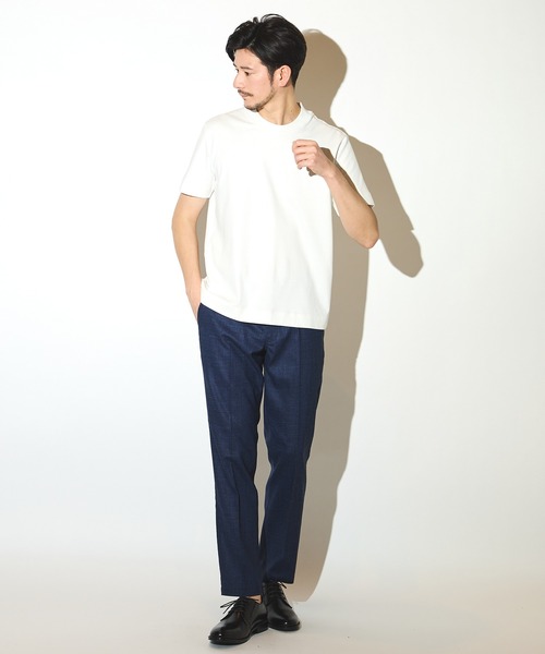 UNION STATION（ユニオンステーション）の「シルケットスムースクルーネックテーラーT（Tシャツ/カットソー・メンズ・ブラック/ホワイト/ネイビー・LL/L/M）」の16枚目の写真