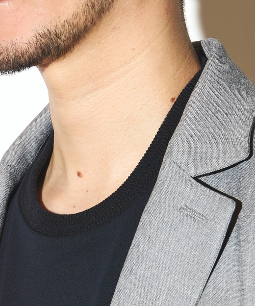 UNION STATION（ユニオンステーション）の「シルケットスムースクルーネックテーラーT（Tシャツ/カットソー・メンズ・ブラック/ホワイト/ネイビー・LL/L/M）」の11枚目の写真
