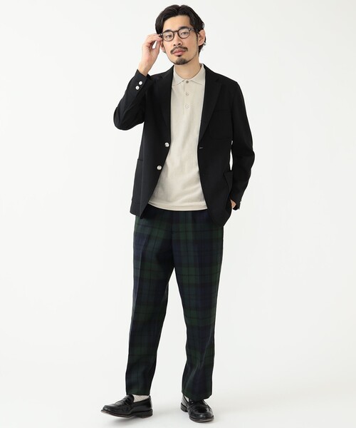 BEAMS PLUS(ビームスプラス)の「BEAMS PLUS / 強撚ウール チェック ドローストリング トラウザーズ(その他パンツ・メンズ・その他1/その他・M/XL/L/S)」の5枚目の写真