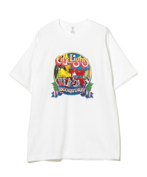 BEAMS BOY(ビームスボーイ)の「City Lights Bookstore / Pat Ryan 1975 Tシャツ(Tシャツ/カットソー・レディース・ホワイト・LARGE)」の2枚目の写真