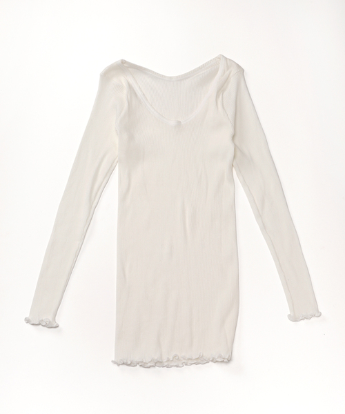 EMILY WEEK（エミリーウィーク）の「オーガニックコットン2パックリブプルオーバー（インナーウェア/肌着・レディース・A・FREE）」の2枚目の写真