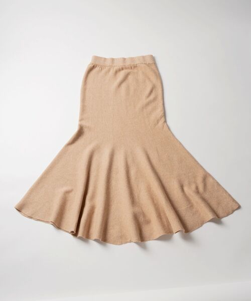 Kari & lili(カウリアンドリィリィ)の「mermaid knit sk(スカート・レディース・ダークグレー/ブラック/ベージュ・FREE)」の1枚目の写真