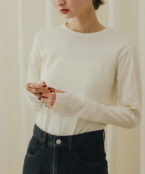 SENSE OF PLACE by URBAN RESEARCH(センスオブプレイスバイアーバンリサーチ)の「シアーロンTシャツ(Tシャツ/カットソー・レディース・ブラック/オフホワイト/イエロー・ONE)」の16枚目の写真