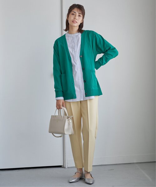 ikka（イッカ）の「GOKU楽 Vネックニットカーディガン（カーディガン/ボレロ・レディース・グリーン/ライトグレー/ネイビー・M/L）」の15枚目の写真