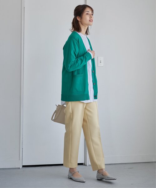 ikka（イッカ）の「GOKU楽 Vネックニットカーディガン（カーディガン/ボレロ・レディース・グリーン/ライトグレー/ネイビー・M/L）」の16枚目の写真