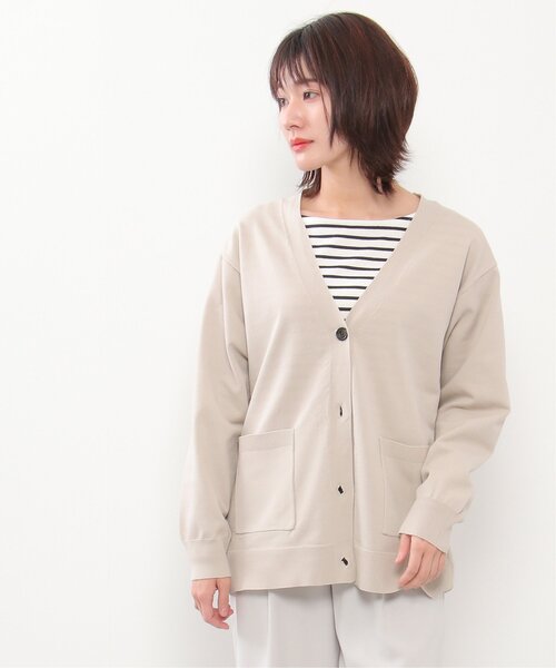 ikka（イッカ）の「GOKU楽 Vネックニットカーディガン（カーディガン/ボレロ・レディース・グリーン/ライトグレー/ネイビー・M/L）」の17枚目の写真