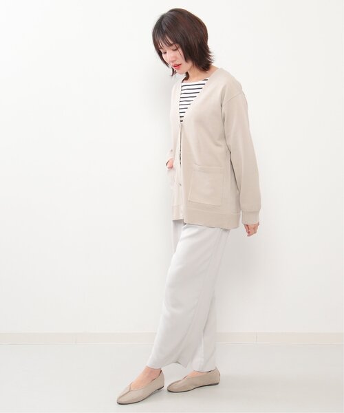 ikka（イッカ）の「GOKU楽 Vネックニットカーディガン（カーディガン/ボレロ・レディース・グリーン/ライトグレー/ネイビー・M/L）」の18枚目の写真