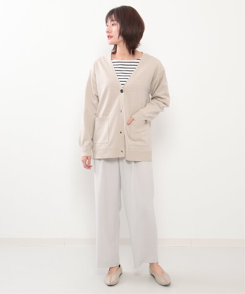 ikka（イッカ）の「GOKU楽 Vネックニットカーディガン（カーディガン/ボレロ・レディース・グリーン/ライトグレー/ネイビー・M/L）」の19枚目の写真