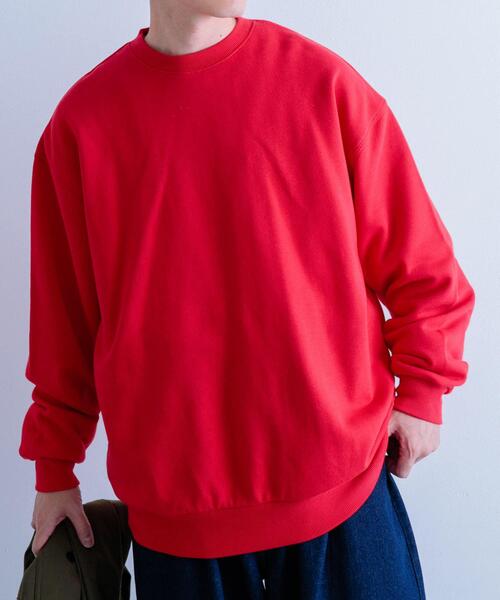 ITEMS URBANRESEARCH(アイテムズ アーバンリサーチ)の「カラースウェットオーバーサイズプルオーバー(スウェット・メンズ・イエロー/オフホワイト/ブルー/ブラック/グリーン/レッド・MEDIUM/LARGE)」の7枚目の写真