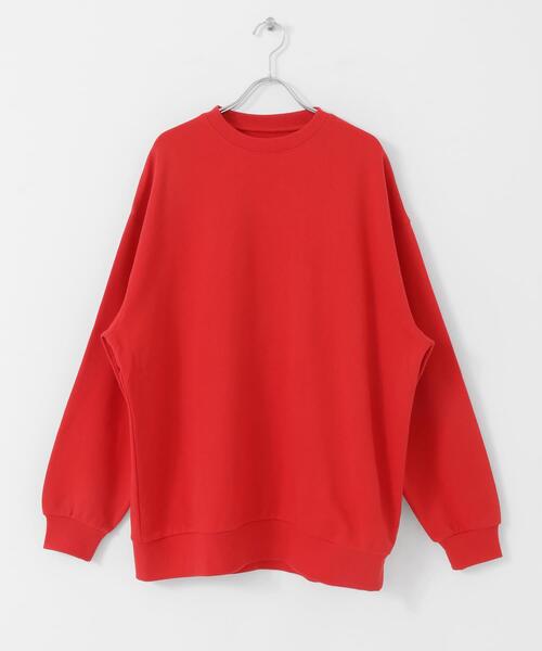 ITEMS URBANRESEARCH(アイテムズ アーバンリサーチ)の「カラースウェットオーバーサイズプルオーバー(スウェット・メンズ・イエロー/オフホワイト/ブルー/ブラック/グリーン/レッド・MEDIUM/LARGE)」の11枚目の写真