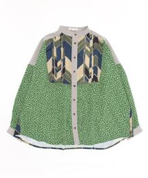 sandy | 【sandy】パッチワークスタンドタックシャツ(シャツ/ブラウス)