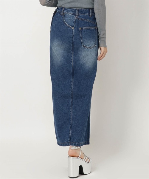 REDYAZEL（レディアゼル）の「デニムマキシスカート（デニムスカート・レディース・ネイビー/ブルー・SMALL/MEDIUM）」の4枚目の写真