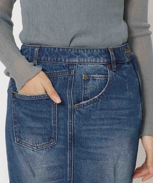 REDYAZEL（レディアゼル）の「デニムマキシスカート（デニムスカート・レディース・ネイビー/ブルー・SMALL/MEDIUM）」の6枚目の写真