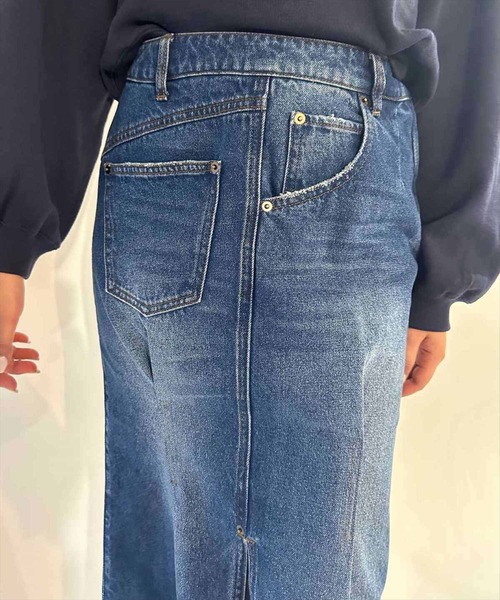 REDYAZEL（レディアゼル）の「デニムマキシスカート（デニムスカート・レディース・ネイビー/ブルー・SMALL/MEDIUM）」の16枚目の写真