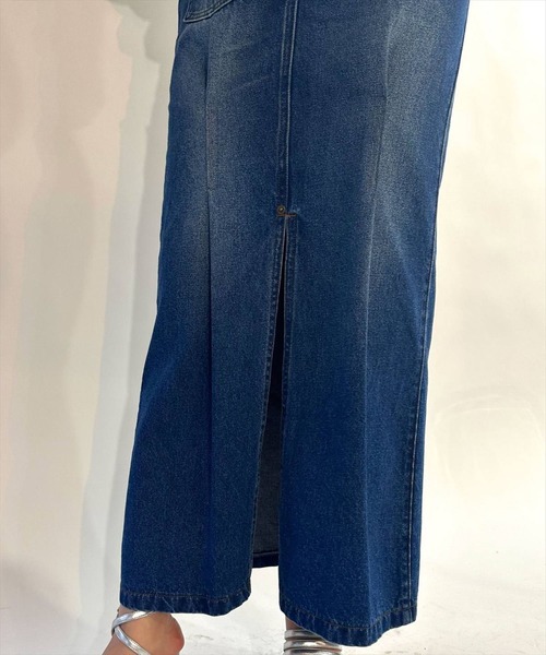 REDYAZEL（レディアゼル）の「デニムマキシスカート（デニムスカート・レディース・ネイビー/ブルー・SMALL/MEDIUM）」の18枚目の写真