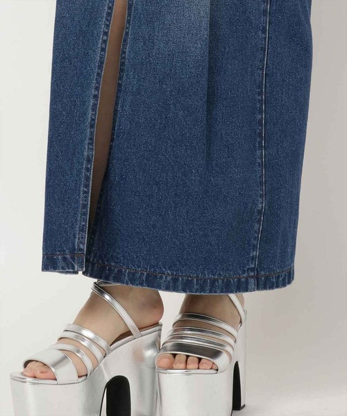 REDYAZEL（レディアゼル）の「デニムマキシスカート（デニムスカート・レディース・ネイビー/ブルー・SMALL/MEDIUM）」の19枚目の写真