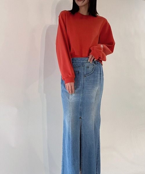 REDYAZEL（レディアゼル）の「デニムマキシスカート（デニムスカート・レディース・ネイビー/ブルー・SMALL/MEDIUM）」の22枚目の写真