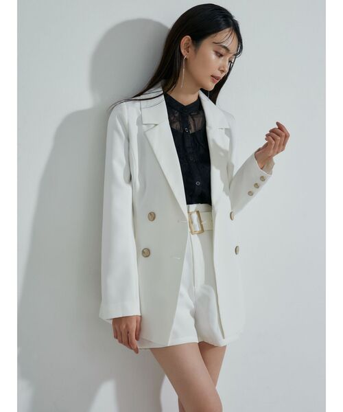 RESEXXY（リゼクシー）の「ベーシックショートパンツ【セットアップ着用可能】（その他パンツ・レディース・ホワイト/ベージュ/その他1・FREE）」の13枚目の写真