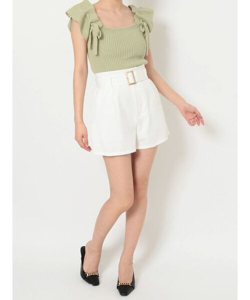 RESEXXY（リゼクシー）の「ベーシックショートパンツ【セットアップ着用可能】（その他パンツ・レディース・ホワイト/ベージュ/その他1・FREE）」の7枚目の写真