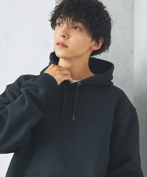 Carhartt（カーハート）の「Carhartt カーハート ルーズフィットミッドウエイトプルパーカー（パーカー・メンズ・チャコールグレー/ブラック/ライトグレー系1/ブラック系1/オレンジ/ヘザーグレー/イエロー/ネイビー・S/M/L/XL）」の11枚目の写真