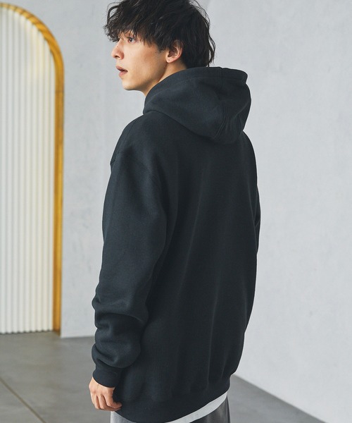 Carhartt（カーハート）の「Carhartt カーハート ルーズフィットミッドウエイトプルパーカー（パーカー・メンズ・チャコールグレー/ブラック/ライトグレー系1/ブラック系1/オレンジ/ヘザーグレー/イエロー/ネイビー・S/M/L/XL）」の13枚目の写真