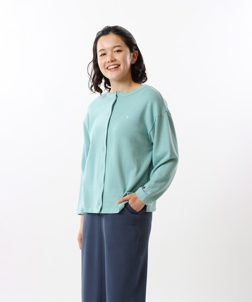 Champion(チャンピオン)の「【Champion/チャンピオン】レディース カーディガン(カーディガン/ボレロ・レディース・ラベンダー/グレイッシュブルー/ブラック/ブラウン系・MEDIUM/LARGE)」の3枚目の写真