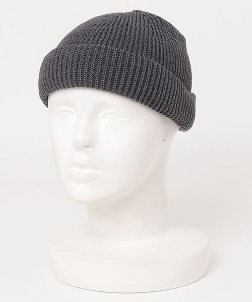 RACAL（ラカル）の「【Racal】SK8 Knit CAP RL-18-956（ニットキャップ/ビーニー・メンズ・チャコールグレー/ブラック/パープル/ネイビー/ゴールド/オレンジ/グリーン/グレイッシュベージュ/グレー系その他2/ブラック系その他2/ネイビー系1・FREE）」の6枚目の写真