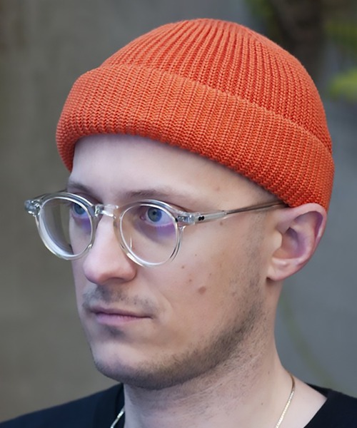 RACAL（ラカル）の「【Racal】SK8 Knit CAP RL-18-956（ニットキャップ/ビーニー・メンズ・チャコールグレー/ブラック/パープル/ネイビー/ゴールド/オレンジ/グリーン/グレイッシュベージュ/グレー系その他2/ブラック系その他2/ネイビー系1・FREE）」の11枚目の写真