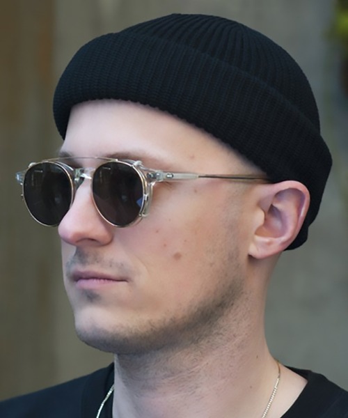 RACAL（ラカル）の「【Racal】SK8 Knit CAP RL-18-956（ニットキャップ/ビーニー・メンズ・チャコールグレー/ブラック/パープル/ネイビー/ゴールド/オレンジ/グリーン/グレイッシュベージュ/グレー系その他2/ブラック系その他2/ネイビー系1・FREE）」の3枚目の写真