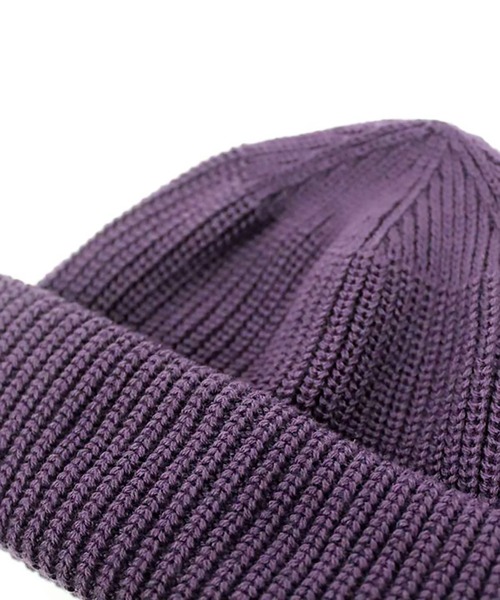 RACAL（ラカル）の「【Racal】SK8 Knit CAP RL-18-956（ニットキャップ/ビーニー・メンズ・チャコールグレー/ブラック/パープル/ネイビー/ゴールド/オレンジ/グリーン/グレイッシュベージュ/グレー系その他2/ブラック系その他2/ネイビー系1・FREE）」の14枚目の写真