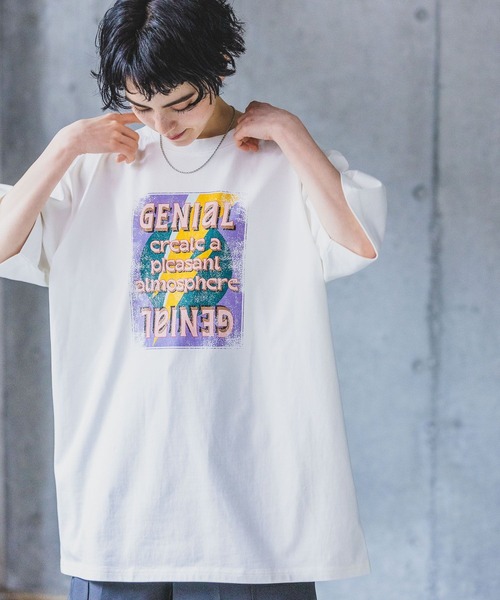 PAGEBOY(ページボーイ)の「ライトニングロックT(Tシャツ/カットソー・レディース・レッド/オフホワイト/チャコールグレー・FREE)」の5枚目の写真