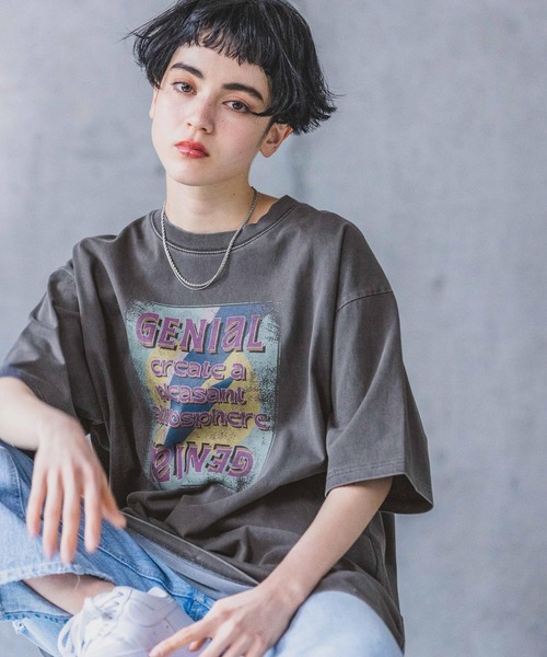 PAGEBOY(ページボーイ)の「ライトニングロックT(Tシャツ/カットソー・レディース・レッド/オフホワイト/チャコールグレー・FREE)」の10枚目の写真