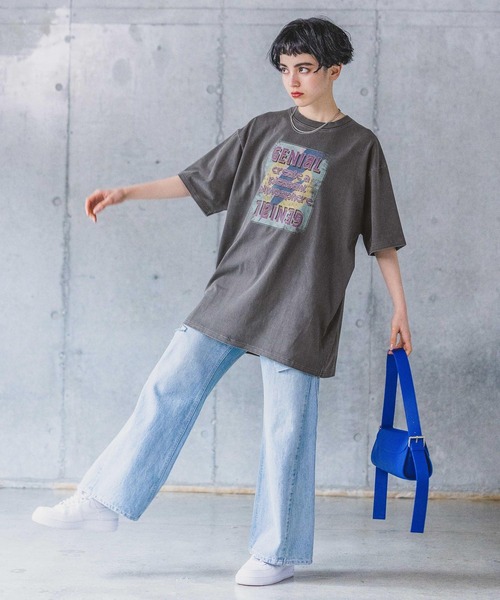 PAGEBOY(ページボーイ)の「ライトニングロックT(Tシャツ/カットソー・レディース・レッド/オフホワイト/チャコールグレー・FREE)」の14枚目の写真