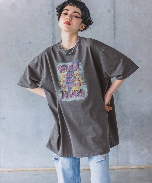 PAGEBOY(ページボーイ)の「ライトニングロックT(Tシャツ/カットソー・レディース・レッド/オフホワイト/チャコールグレー・FREE)」の12枚目の写真