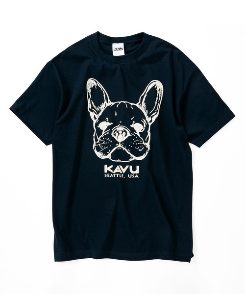 KAVU(カブー)の「KAVU/カブー Dog Tee/ドッグティー(Tシャツ/カットソー・メンズ・スカイブルー/ホワイト/ネイビー・LARGE/X-LARGE/MEDIUM)」の3枚目の写真