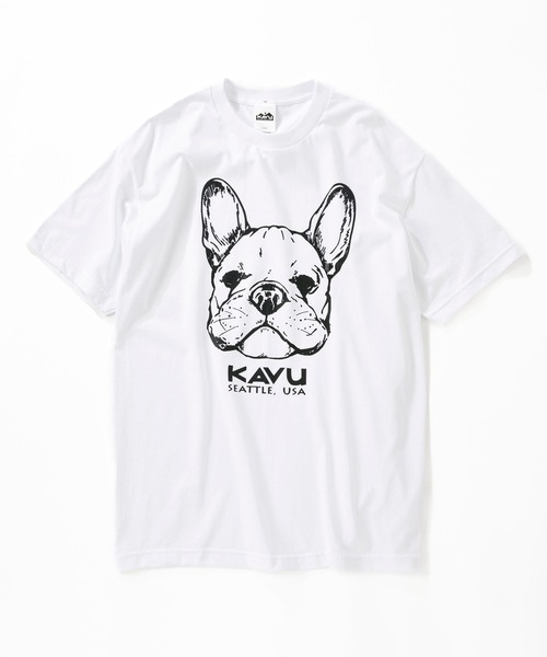 KAVU(カブー)の「KAVU/カブー Dog Tee/ドッグティー(Tシャツ/カットソー・メンズ・スカイブルー/ホワイト/ネイビー・LARGE/X-LARGE/MEDIUM)」の5枚目の写真