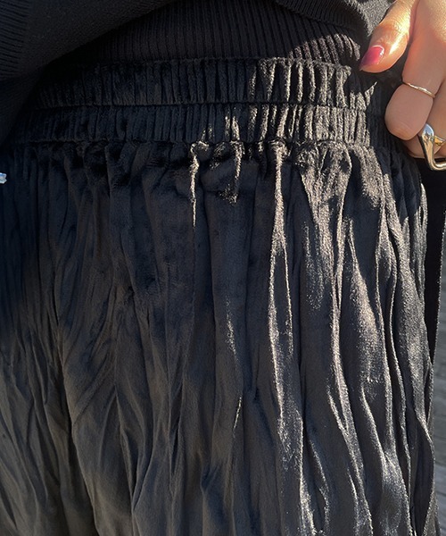 SEN TOKYO(セントーキョー)の「ふわっとエアリー。レトロプリーツミドル丈スカート(スカート・レディース・ブラック/アイボリー・FREE)」の20枚目の写真