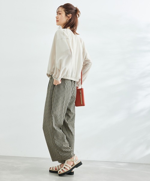 ROPE' PICNIC(ロペピクニック)の「洗える/レーヨンナイロンイージーワイドパンツ(その他パンツ・レディース・チャコールグレー/ベージュ/ネイビー/ブラウン/ブルー/ホワイト系その他・40/38/36)」の8枚目の写真