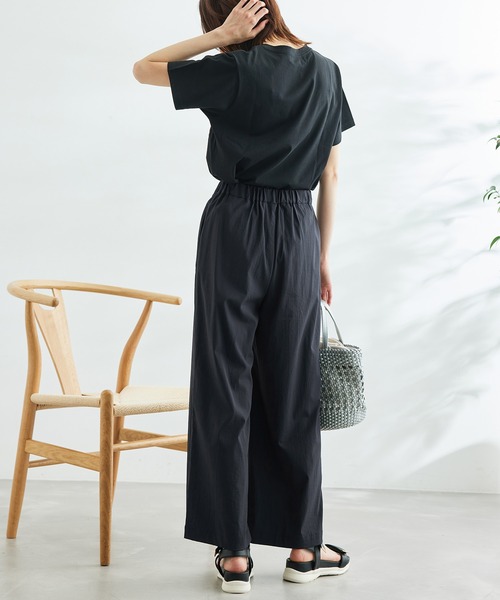 ROPE' PICNIC(ロペピクニック)の「洗える/レーヨンナイロンイージーワイドパンツ(その他パンツ・レディース・チャコールグレー/ベージュ/ネイビー/ブラウン/ブルー/ホワイト系その他・40/38/36)」の16枚目の写真