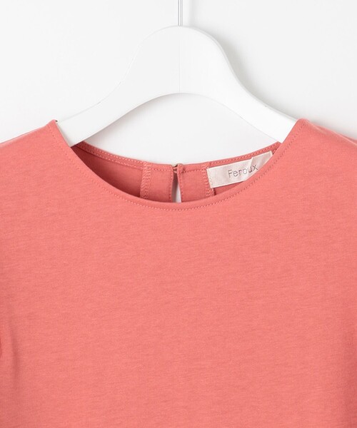 Feroux(フェルゥ)の「【UVケア】ジョーゼットフレアスリーブ Tシャツ(Tシャツ/カットソー・レディース・ホワイト系/スカイブルー系/ブラック系/ピンク系・F)」の16枚目の写真