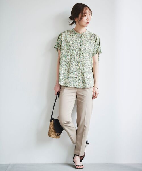 le.coeur blanc（ルクールブラン）の「アサレチックテーパードパンツ（その他パンツ・レディース・ブルー/ベージュ/ブラック・36/38/34/40）」の4枚目の写真