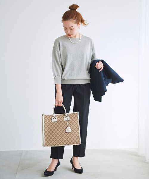 le.coeur blanc（ルクールブラン）の「アサレチックテーパードパンツ（その他パンツ・レディース・ブルー/ベージュ/ブラック・36/38/34/40）」の15枚目の写真