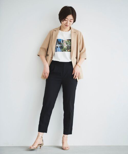 le.coeur blanc（ルクールブラン）の「アサレチックテーパードパンツ（その他パンツ・レディース・ブルー/ベージュ/ブラック・36/38/34/40）」の16枚目の写真