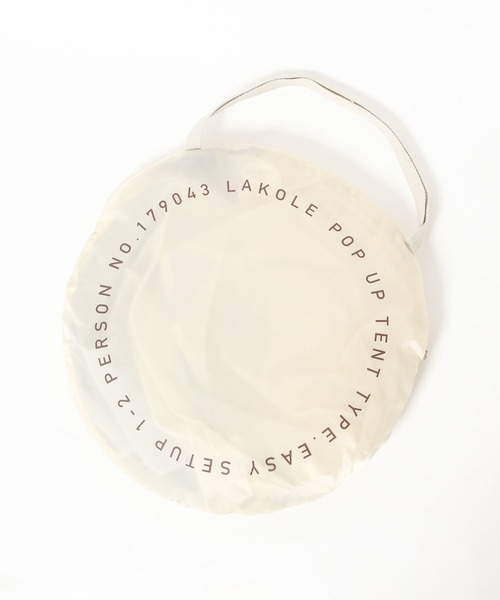 LAKOLE（ラコレ）の「ポップアップテント / 199935（アウトドアグッズ・レディース・アイボリー/チャコールグレー/ダークグレー/ナチュラル・FREE）」の10枚目の写真