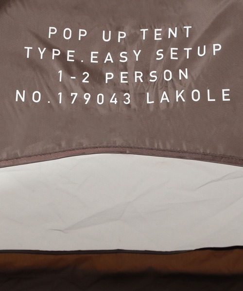 LAKOLE（ラコレ）の「ポップアップテント / 199935（アウトドアグッズ・レディース・アイボリー/チャコールグレー/ダークグレー/ナチュラル・FREE）」の14枚目の写真