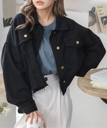ショート丈 デニム ジャケット