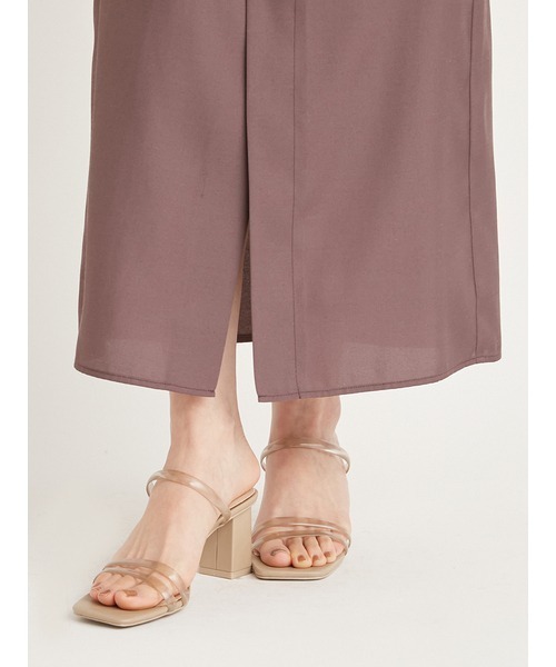 SNIDEL（スナイデル）の「バリエミュール（サンダル・レディース・ベージュ/アイボリー/クリア・SMALL/MEDIUM/LARGE）」の4枚目の写真