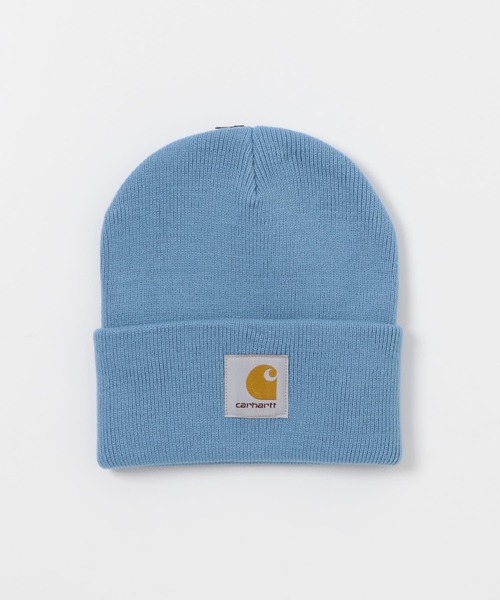 Carhartt（カーハート）の「『WEB/一部店舗限定』CARHARTT　SHORT WATCH HAT（ニットキャップ/ビーニー・メンズ・ライトブルー/ブラック/ブラウン・ONE）」の3枚目の写真