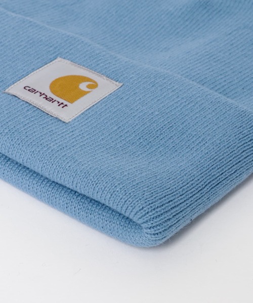 Carhartt（カーハート）の「『WEB/一部店舗限定』CARHARTT　SHORT WATCH HAT（ニットキャップ/ビーニー・メンズ・ライトブルー/ブラック/ブラウン・ONE）」の9枚目の写真