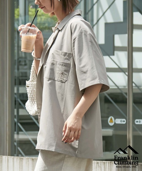 Franklin Climbing（フランクリンクライミング）の「【Franklin Climbing】 GEARWALK S/S SHIRTS（シャツ/ブラウス・レディース・ホワイト系その他/オリーブ/ブラック/バイオレット・MEDIUM/LARGE）」の2枚目の写真